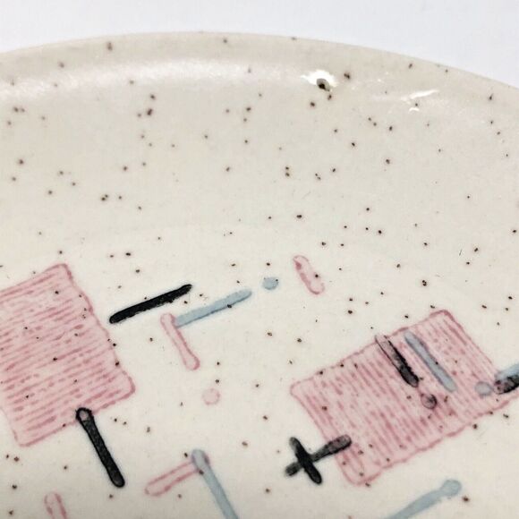 Metlox Tickled Pink 6" Bread Plates Vernon Ware 50s Dinnerware MCM Set of 4 - Picture 10 of 16